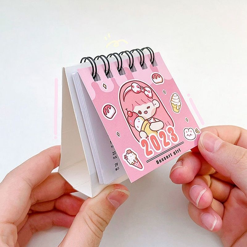 2023 Cute Cartoon Desk Mini Calendar Time Management Daily