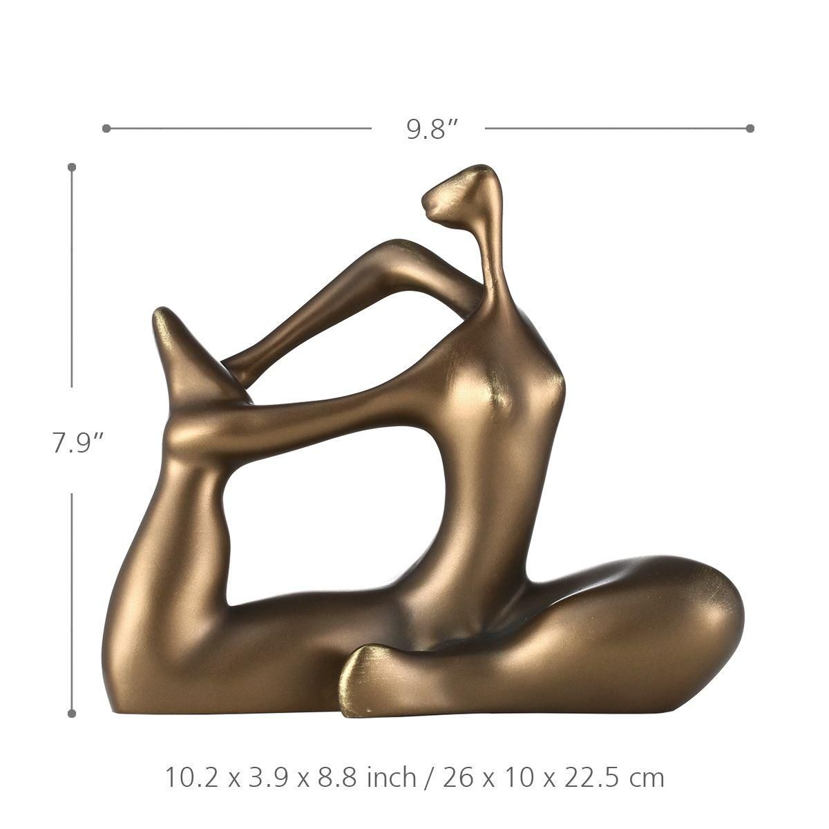 Plump Woman- Yoga Bowing Tomfeel Resin Sculpture Home Decoration  Design Yoga Plump