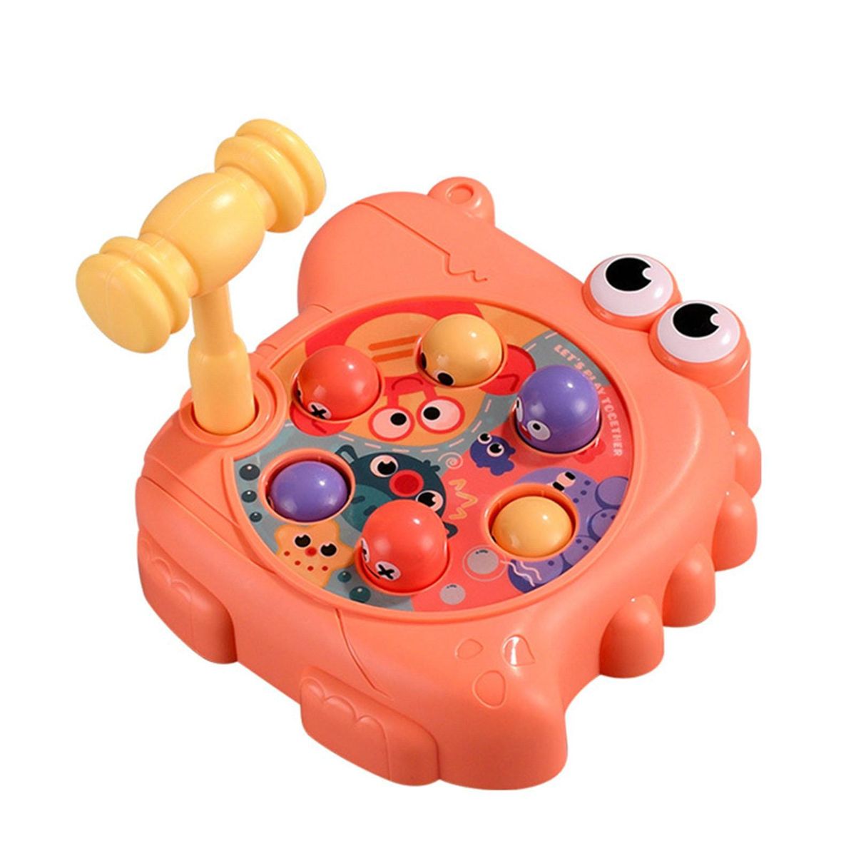 Baby Hammer Toys Baby Boys Girls Sensory Hammer Knock Toy Red