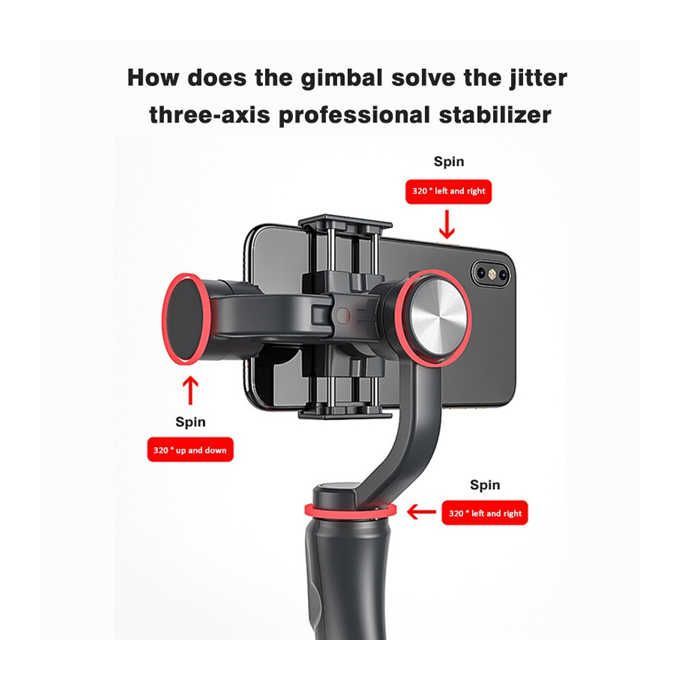 Gimbal H4 3 Axis Video Record Support Universal Adjustable Direction Handheld Combination
