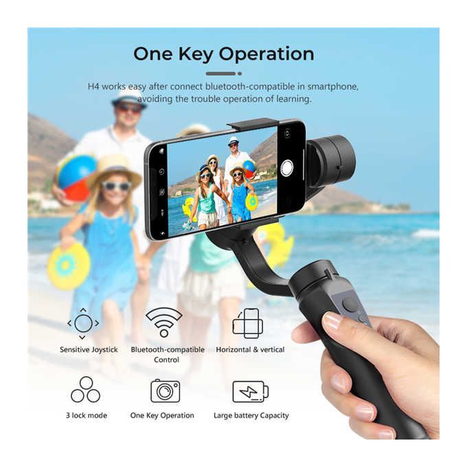 Gimbal H4 3 Axis Video Record Support Universal Adjustable Direction Handheld Combination