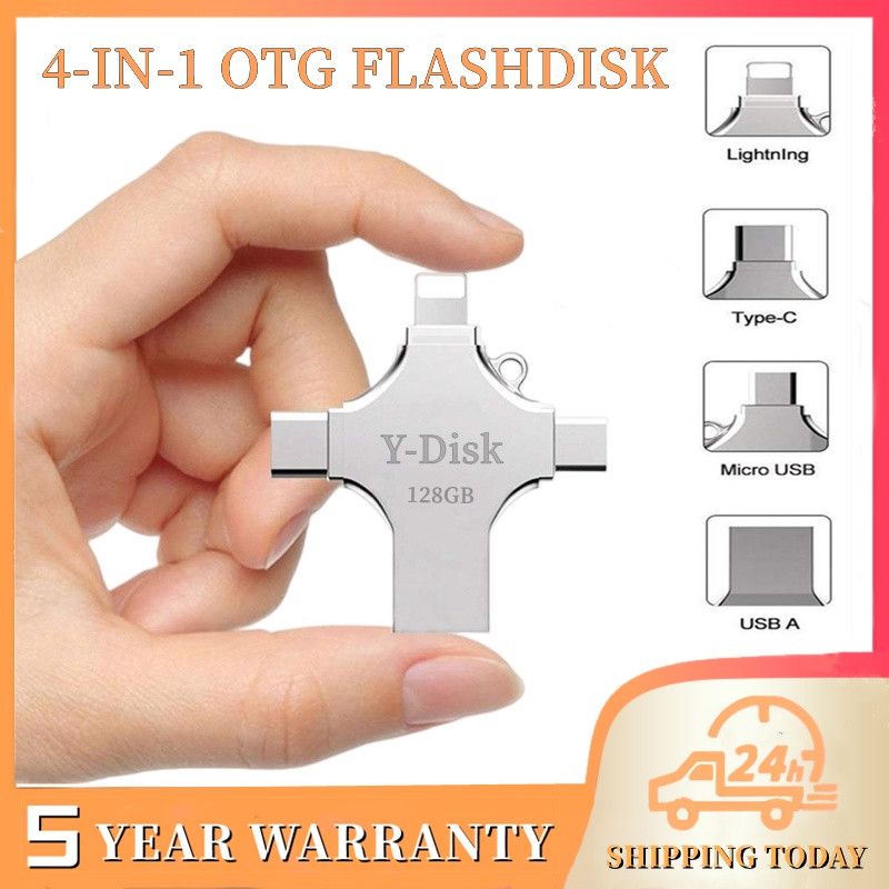 4 In 1 OTG 128GB USB Flash Drive U DISK For Iphone Type-c
