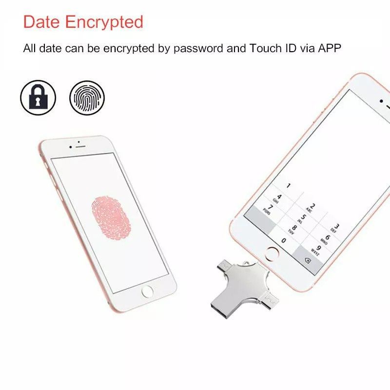 4 In 1 OTG 128GB USB Flash Drive U DISK For Iphone Type-c