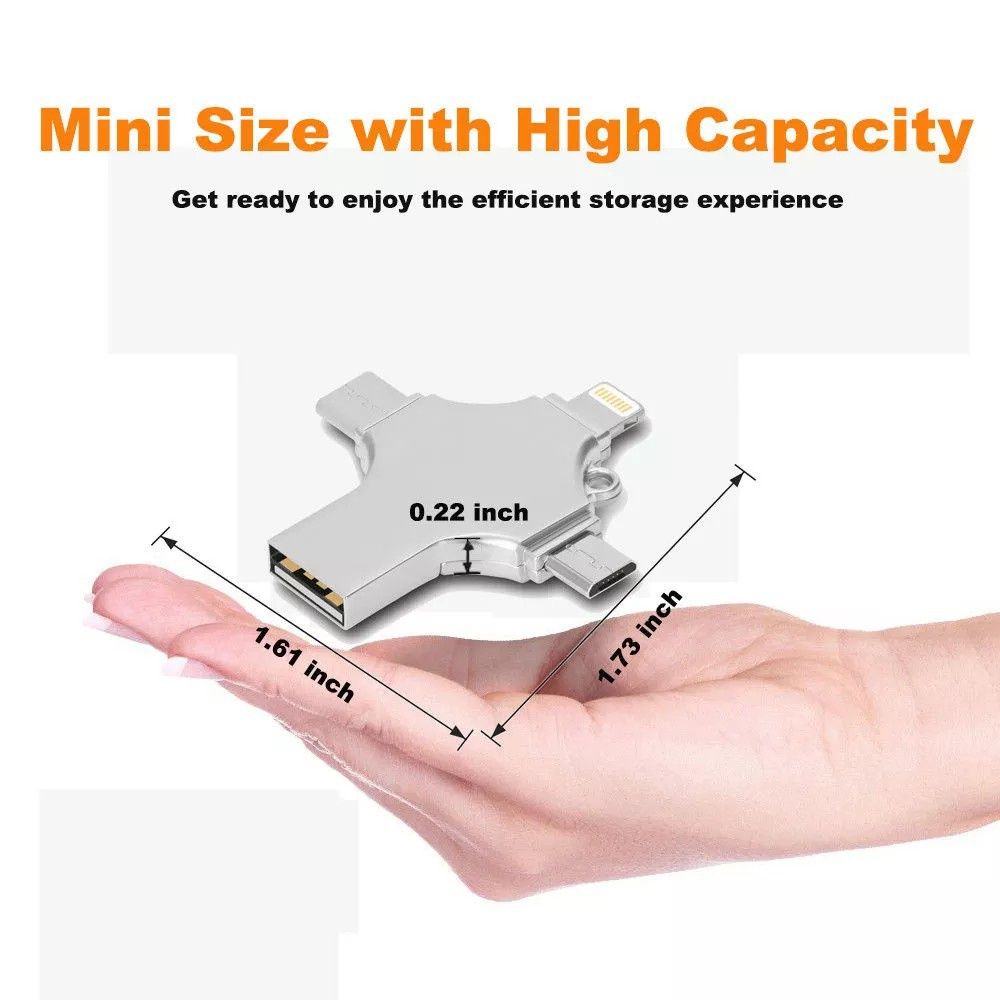 4 In 1 OTG 128GB USB Flash Drive U DISK For Iphone Type-c