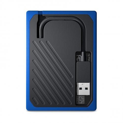 2TB My Passport Go SSD Cobalt Portable External Storage, USB 3.0
