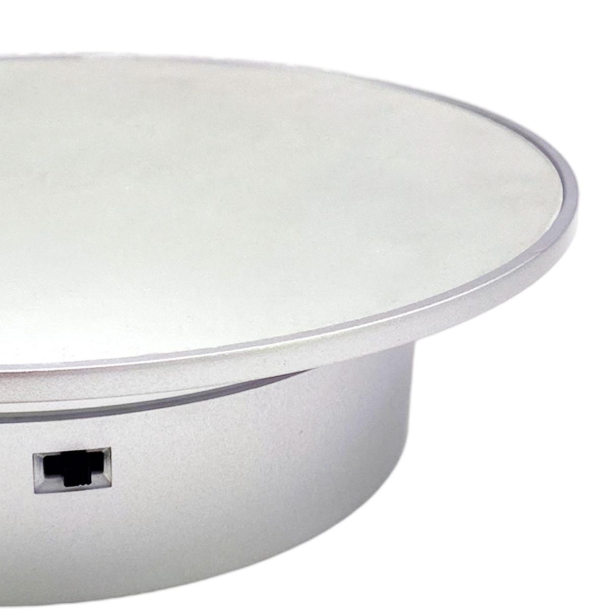 Motorized Rotating Turntable Display Stand Silver
