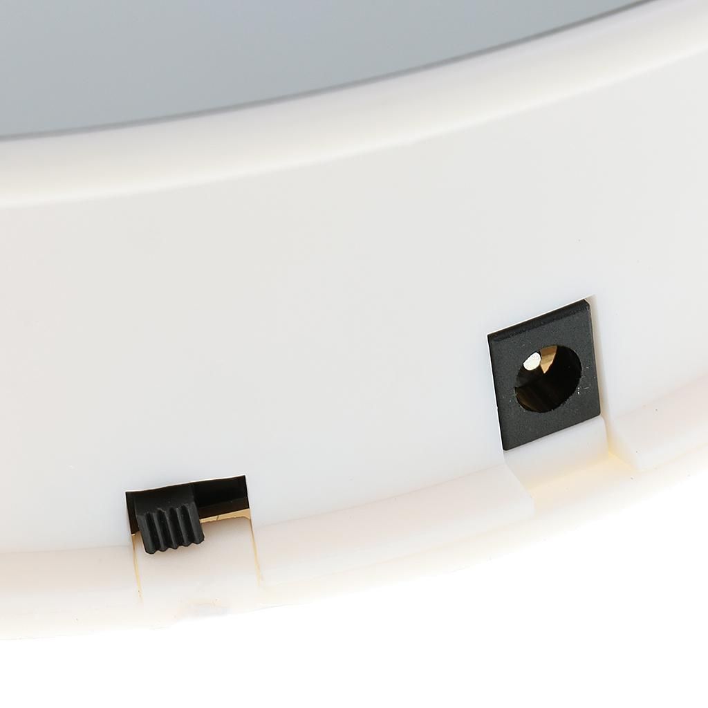 1x USB Clockwise Anticlockwise Mirror Top White Base