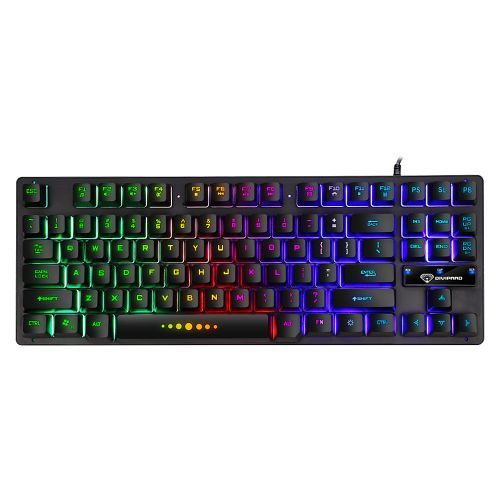 GK-10 USB Wired Keyboard Gaming Keyboard 87 Keys Colorful