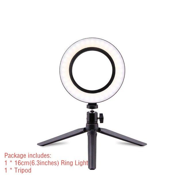 Photography Selfie Stand 6.3/7.9/10.23inches Led Ring Light