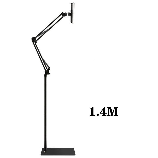 140cm Adjustable Lap Lazy Holder Metal Foldable Arm Floor