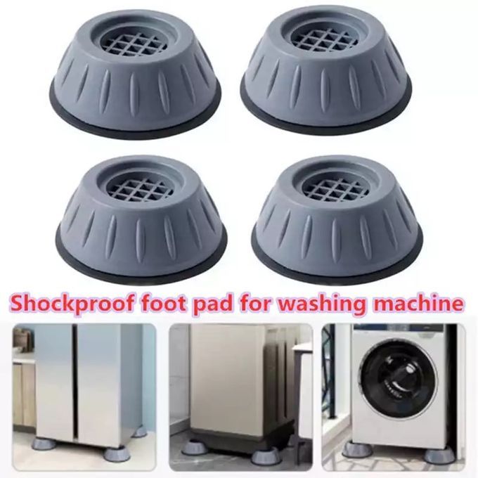 4 Pieces Anti Vibration Feet Mat Washing Machine Pads.