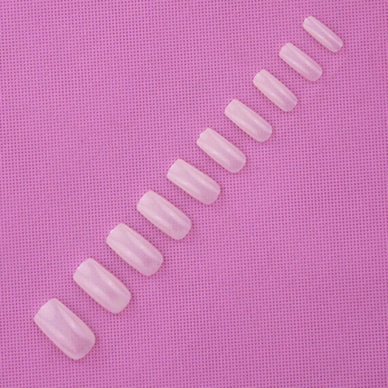 500Pcs Fashion Full Cover Natural False Nails Fake Tips-