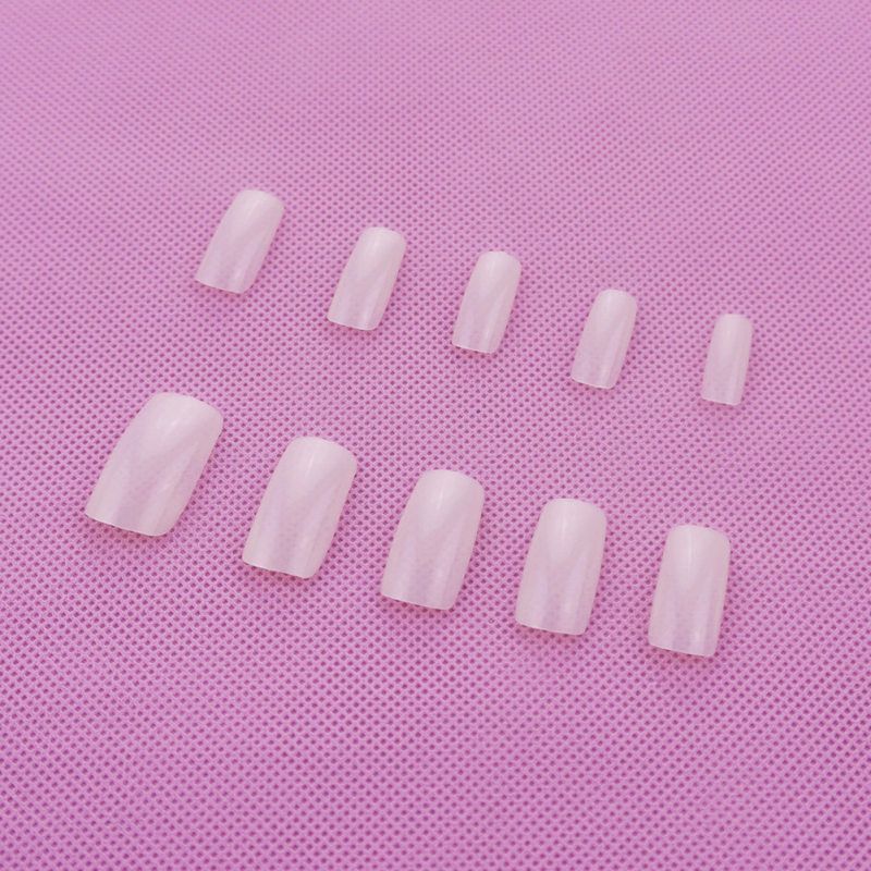 500Pcs Fashion Full Cover Natural False Nails Fake Tips-
