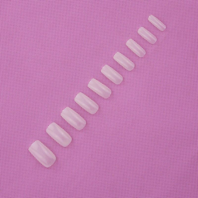 500Pcs Fashion Full Cover Natural False Nails Fake Tips-
