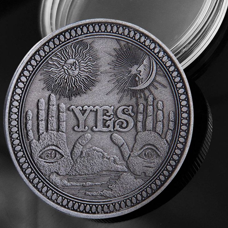 Collection Art Craft Yes Or No Skull Commemorative Coin