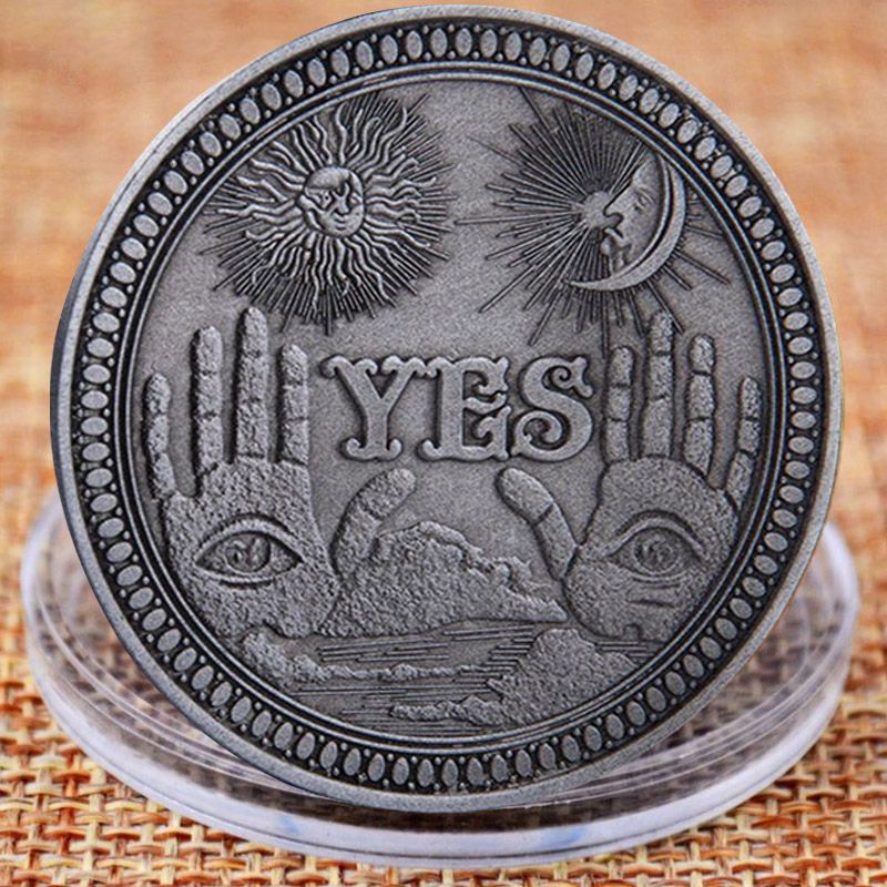 Collection Art Craft Yes Or No Skull Commemorative Coin