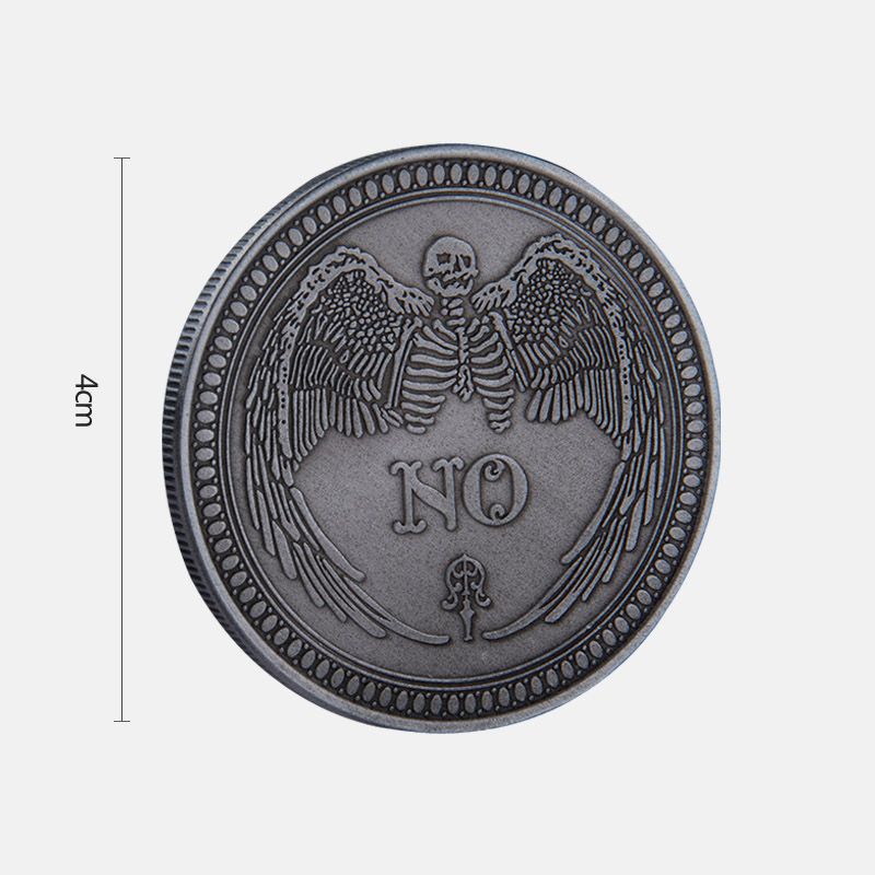 Collection Art Craft Yes Or No Skull Commemorative Coin