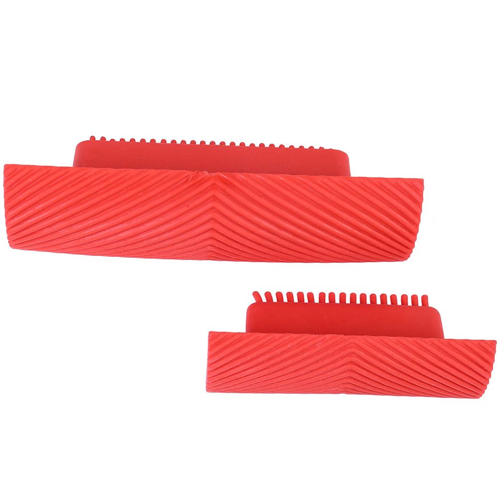 2PC Wood Graining Wall Pain Tool Decoration DIY Rubber Roll