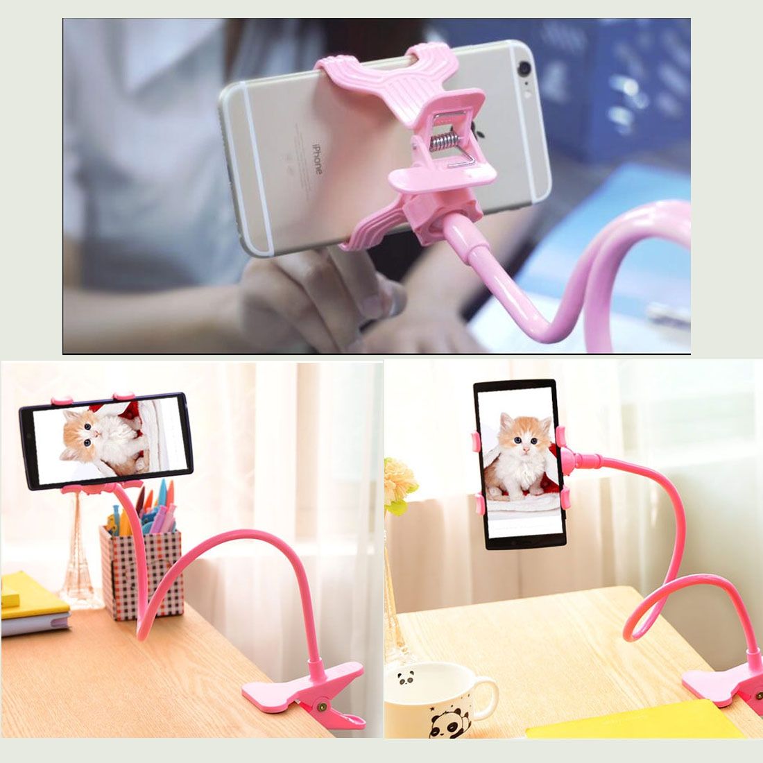 Universal Multifunctional Flexible Long Arm Lazy Bracket Desktop Headboard Bedside Car Phone Holder Stand Tablet Mount, For IPhone, IPad, Samsung, HTC, Sony, Google, Huawei, Xiaomi, Meizu, OPPO(White)