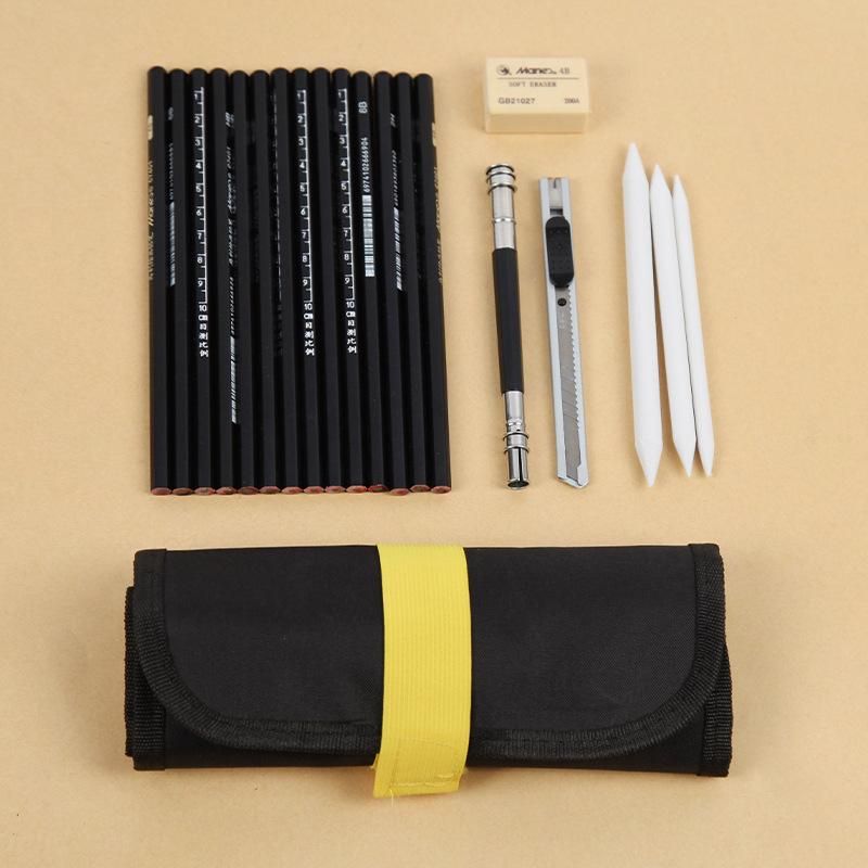 Marley Sketch Pencil Set Professional Drawing Set of Painting Tools Set Charcoal Pencil for Beginners and Students