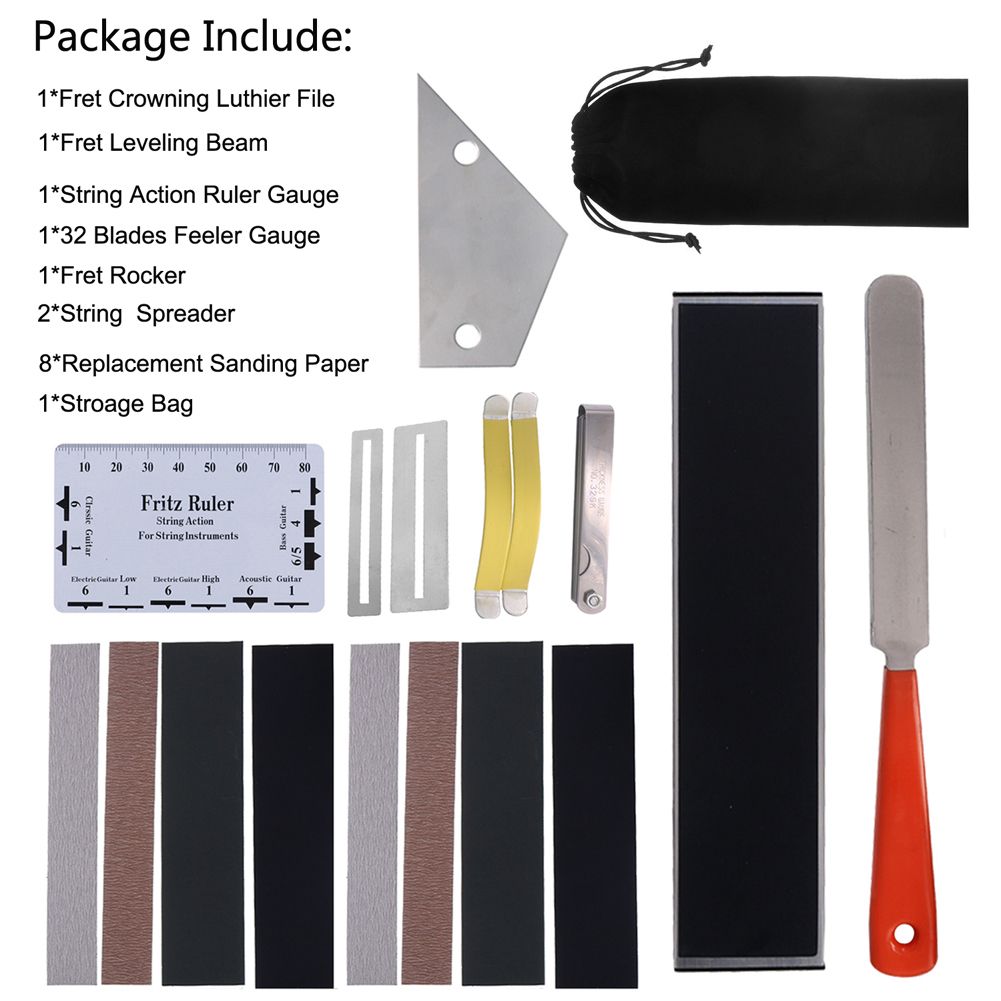 Guitar Repairing And Cleaning Tools Set Stringed Instrument