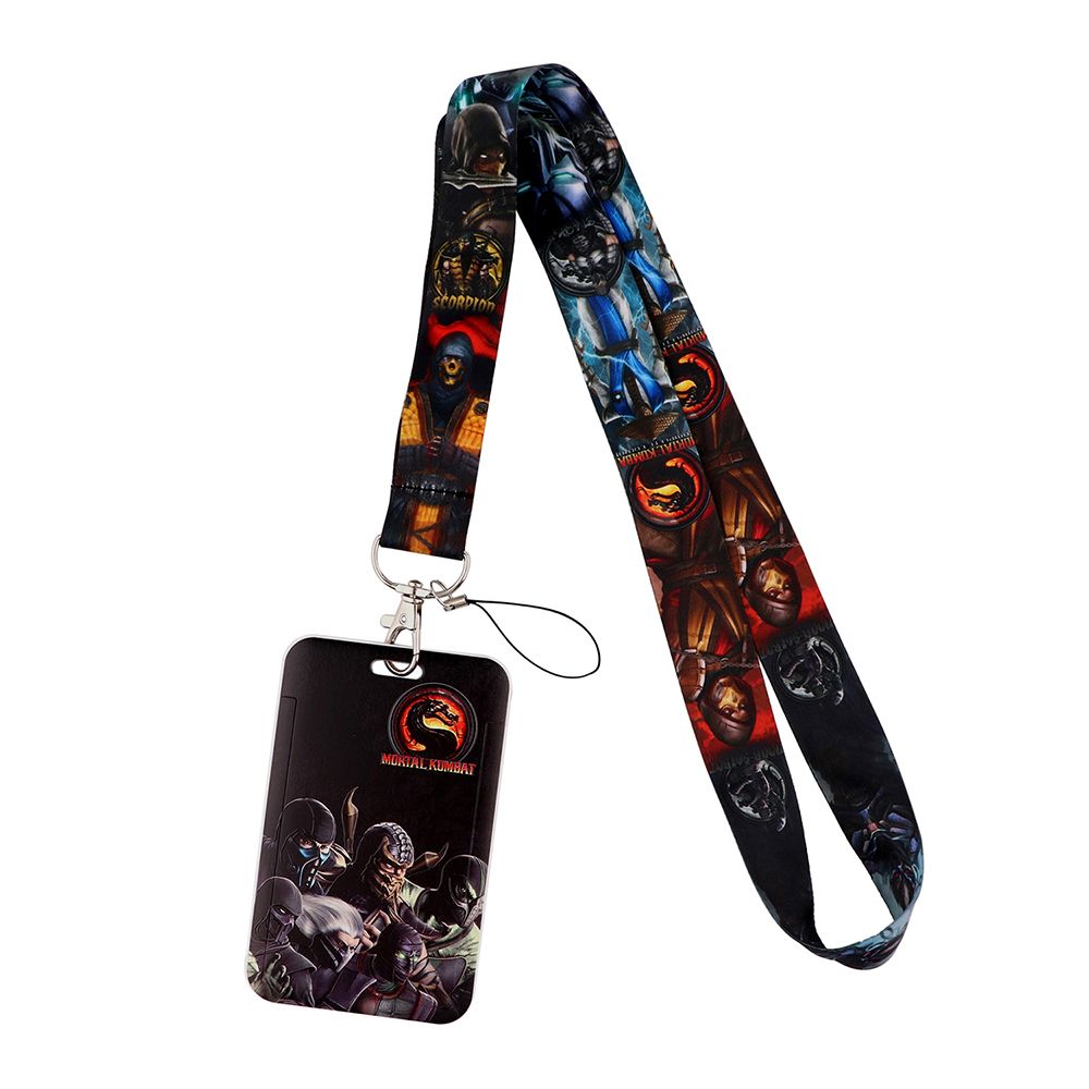 Yl797 Mortal Kombat Games Lanyard For Keys Id Card Gym Usb