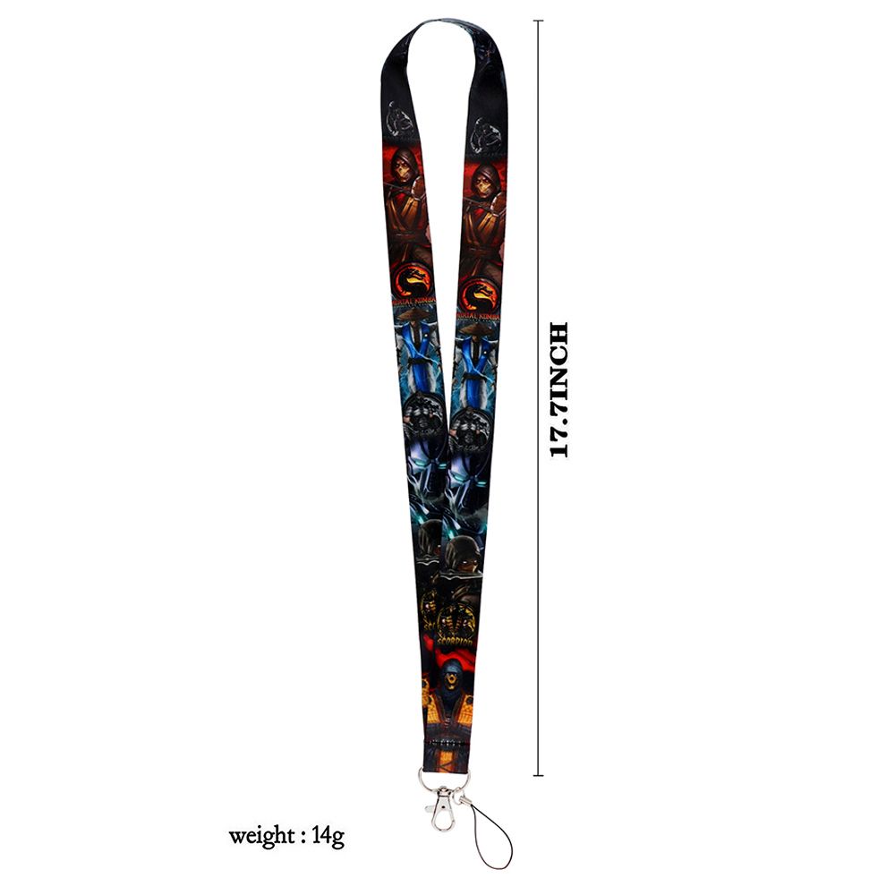 Yl797 Mortal Kombat Games Lanyard For Keys Id Card Gym Usb