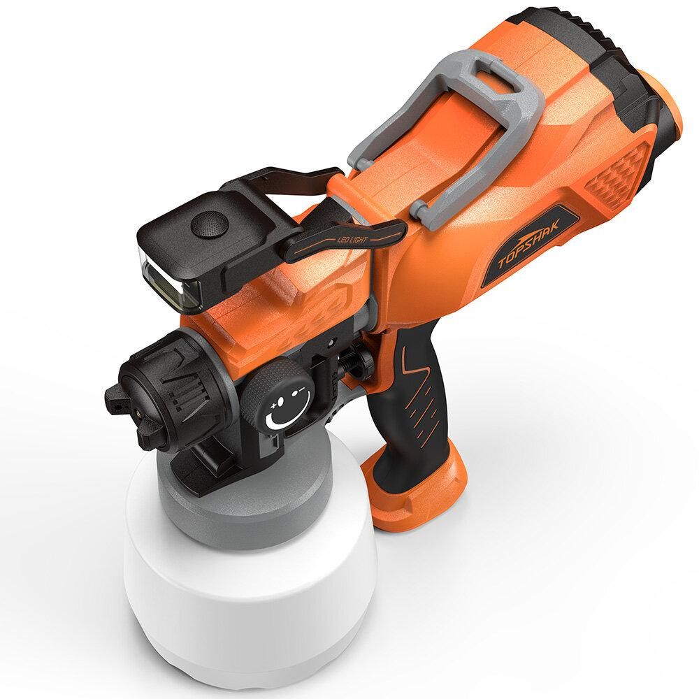 TOPSHAK TS-SG2 700W 1200ml Wired Electric Paint Sprayer Watering Can Tool HVLP Paint Spray Tool with 3 Size Copper Nozzles
