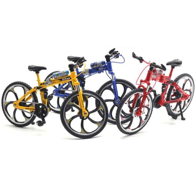 1/10 Scale Simulation Alloy Mini MTB Racing Bike-Yellow