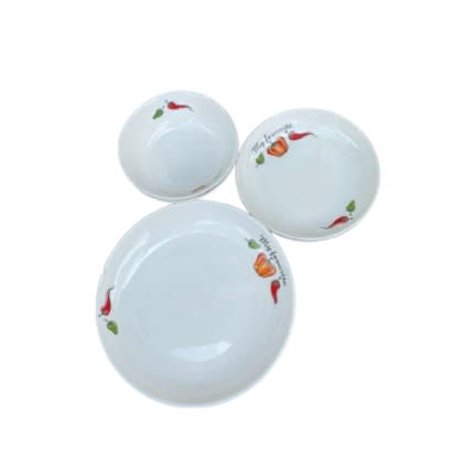 Ceramic Plates And Bowl - Set Of 6