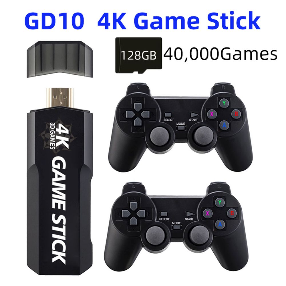 GD10 Game Console 128GB 40000 Games 2.4G Wireless