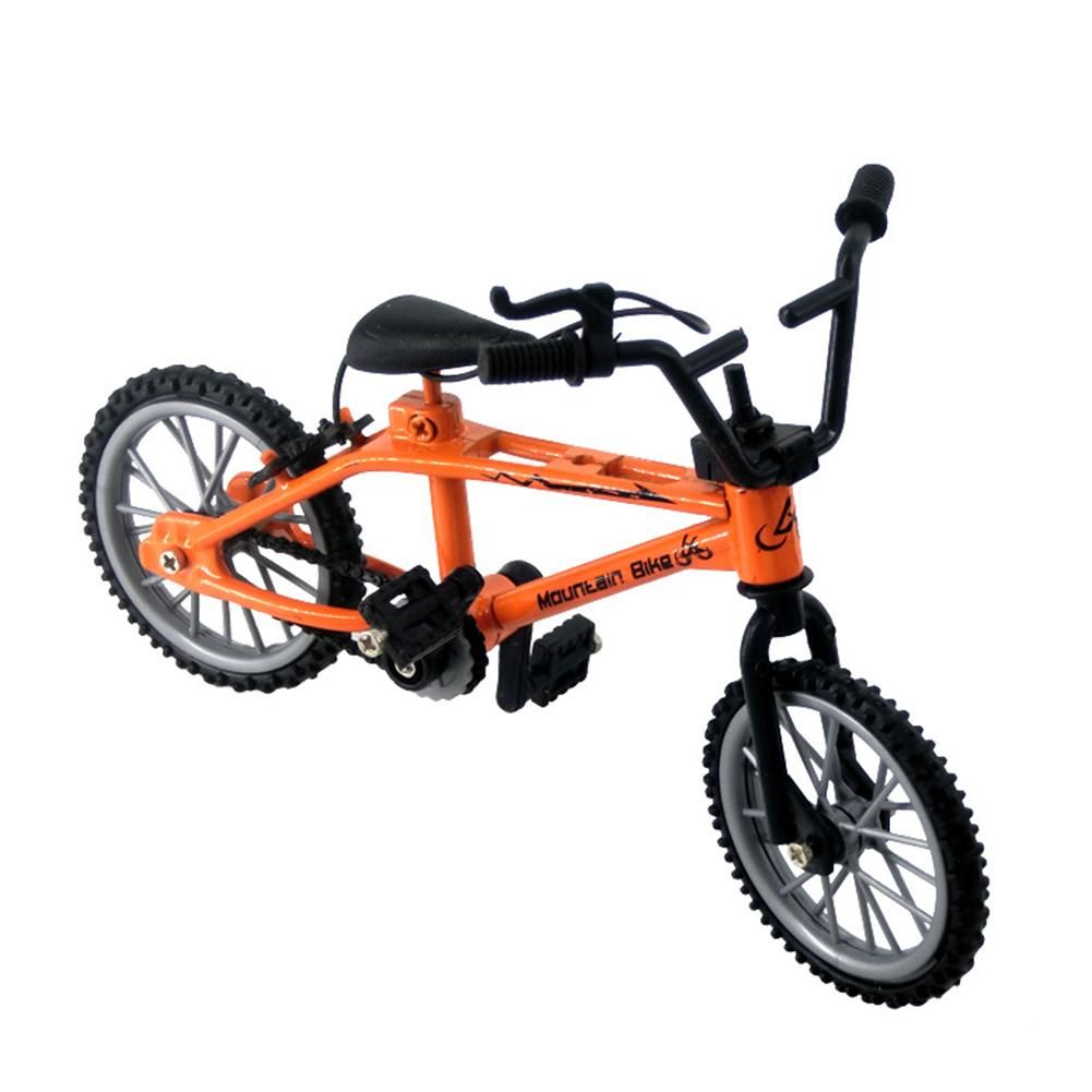 1/18 Diecast Mini Finger Mountain Bike Bicycle Crafts-Orange