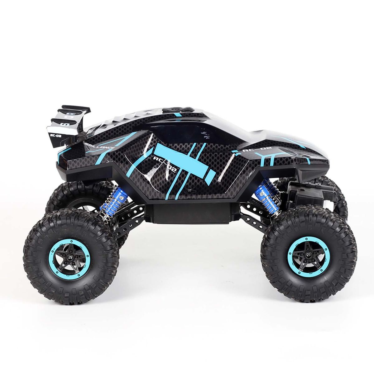 2.4GHz 1/16 RC Rock Crawler LED One Key Spray 4WD RC Car