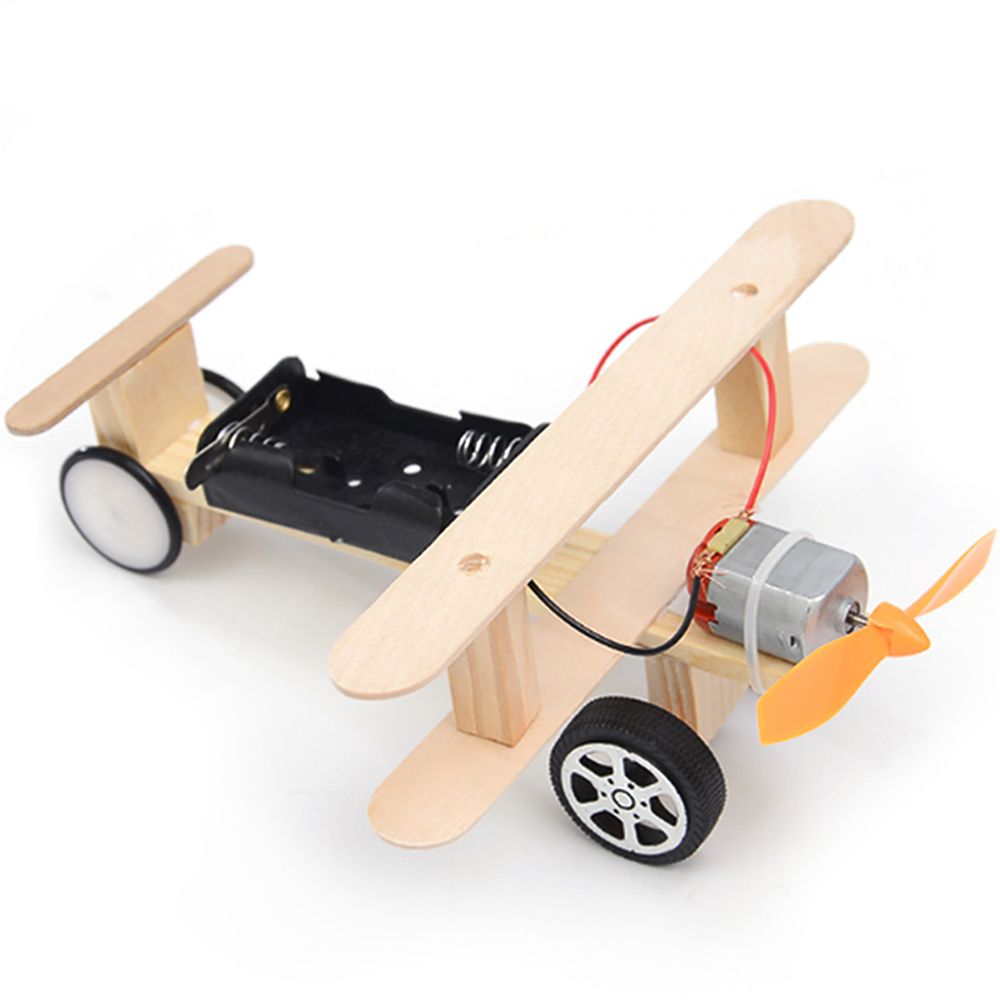 Wood Electric Aircraft Electric Glider DIY Kit Kids Toy