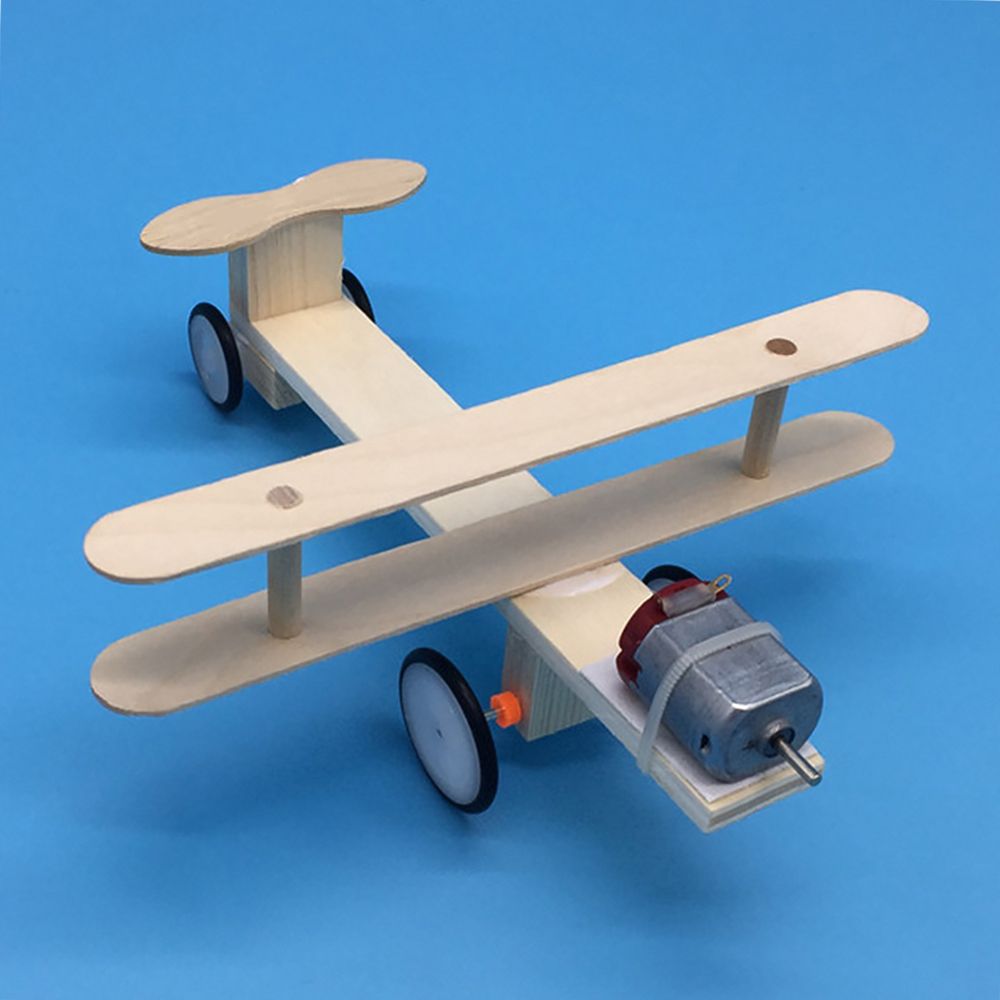 Wood Electric Aircraft Electric Glider DIY Kit Kids Toy