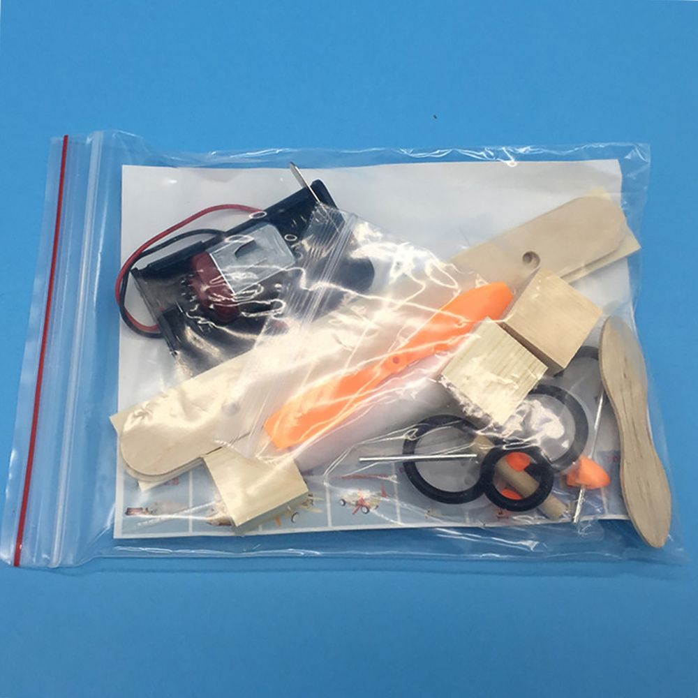 Wood Electric Aircraft Electric Glider DIY Kit Kids Toy
