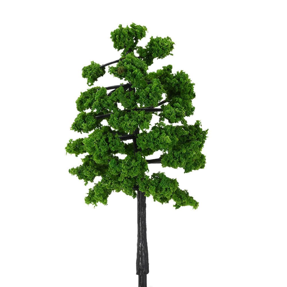 10 Pieces Plastic Model Trees Architectural Model Railroad