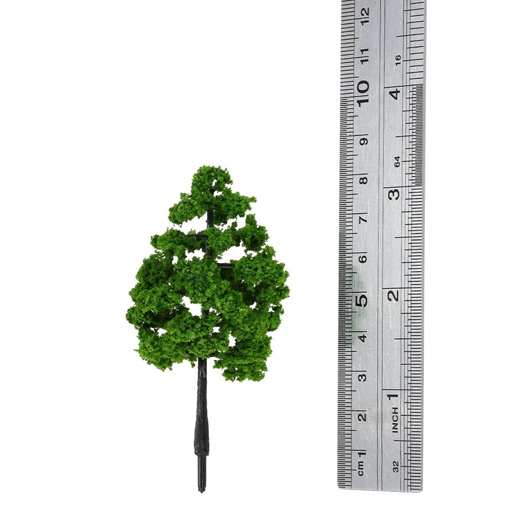 10 Pieces Plastic Model Trees Architectural Model Railroad