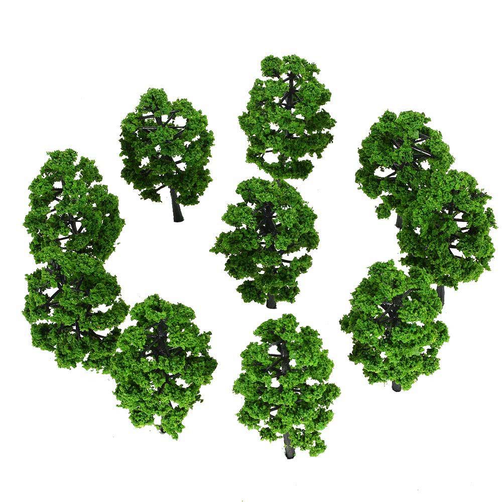 10 Pieces Plastic Model Trees Architectural Model Railroad