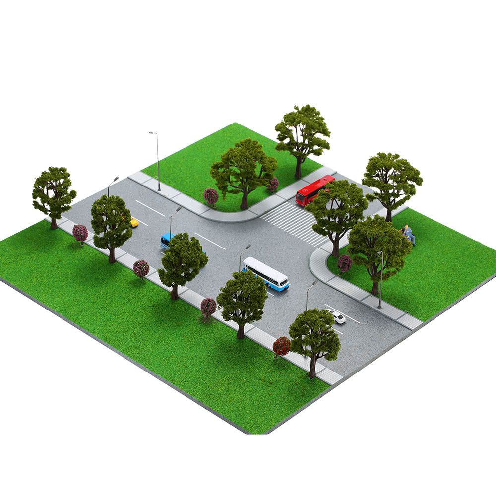 10 Pieces Plastic Model Trees Architectural Model Railroad