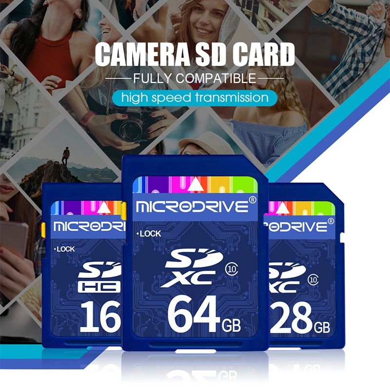 Microdrive 64GB High Speed Class 10 SD Memory Card For All Digital Devices With SD Card Slot