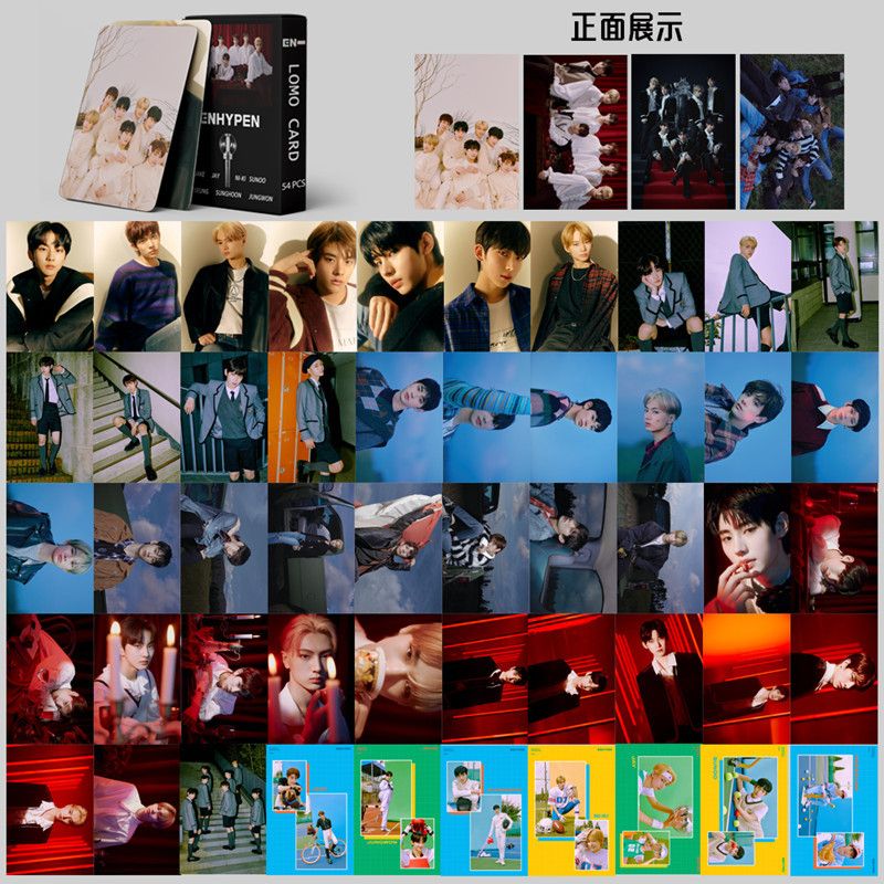 54pcsbox ENHYPEN Lomo Card Photocard Postcard Collection