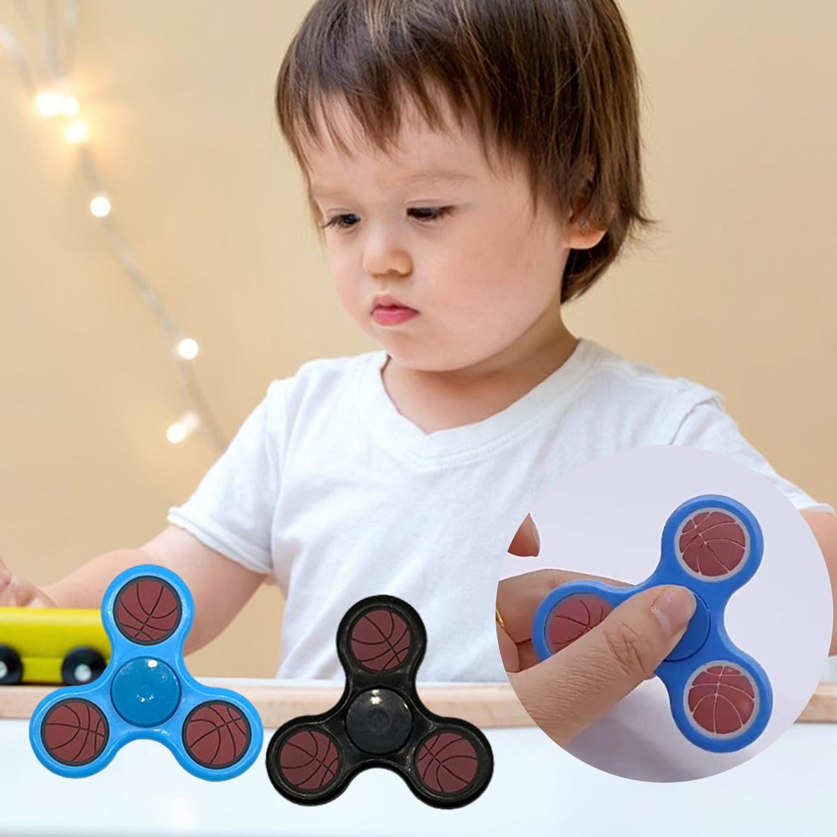 3Pcs Anti Stress Toys Children Fingertip Fidget Spinner Toys