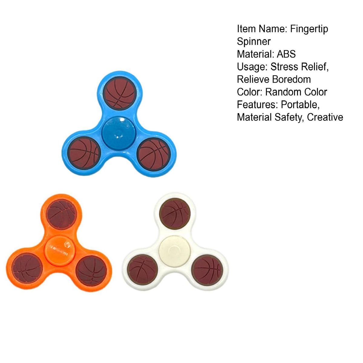 3Pcs Anti Stress Toys Children Fingertip Fidget Spinner Toys