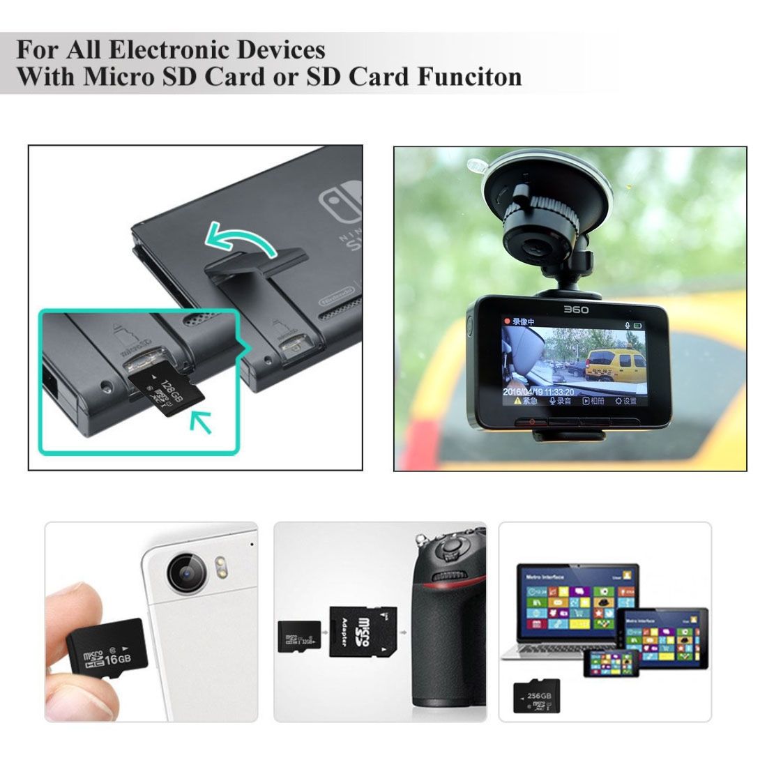 64GB High Speed Class 10 Micro SD(TF) Memory Card From Taiwan (100% Real Capacity)