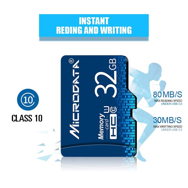 32GB U1 Blue TF(Micro SD) Memory Card