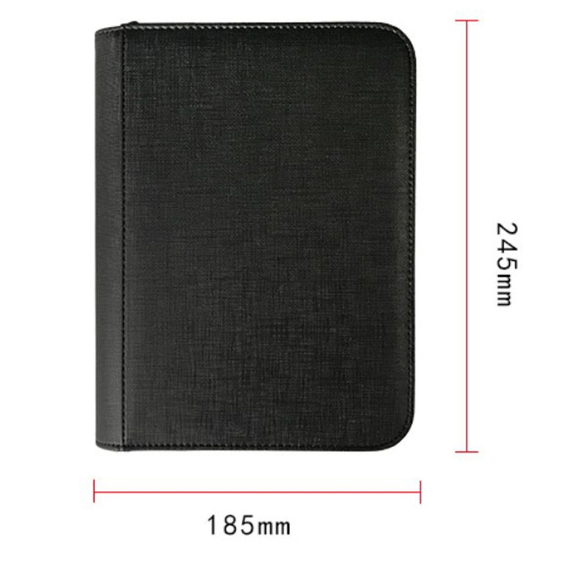 TCG Card Album Coupon Pages Trading Card Sleeves 160 Pocket PU Zipper