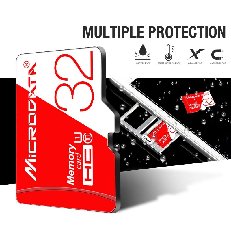 MICRODATA 16GB High Speed U1 Red And White TF(Micro SD) Memory Card
