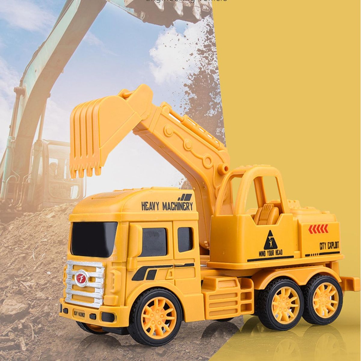 Kids Construction Vehicles Truck Toys Car Garbage Truck Excavator