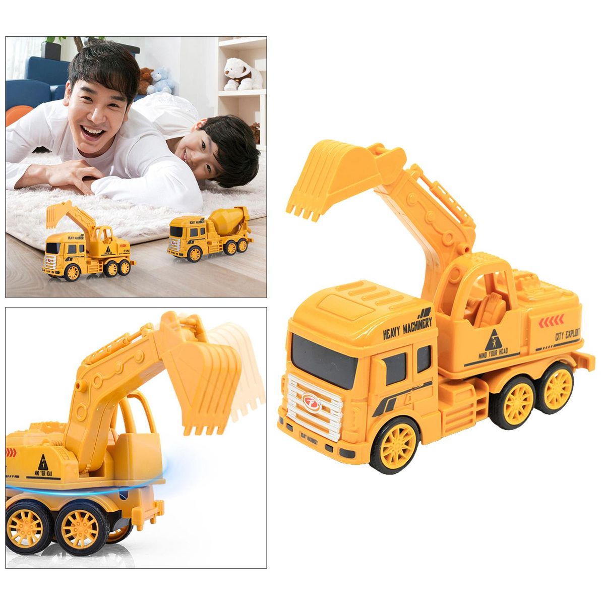 Kids Construction Vehicles Truck Toys Car Garbage Truck Excavator